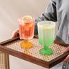 225ml Colourful Tall Glasses Vintage Home Party Party Cocktail Beer Juice Mug Summer Restaurant Ice Cream Drinking Water Cups