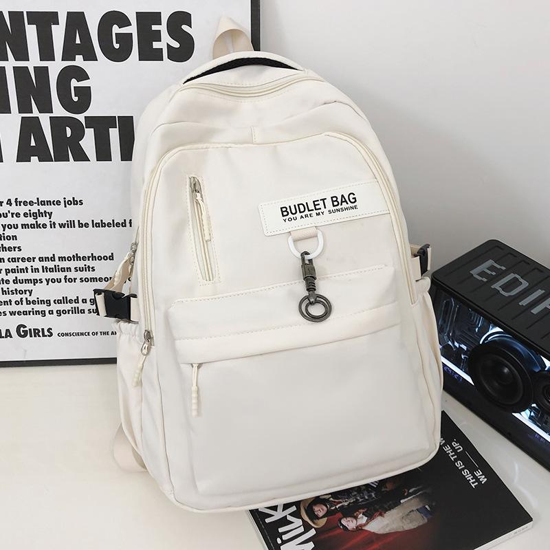 Schoolbags Elementary School Students Female College Students High School Students Junior High School Students Burgundy Backpack