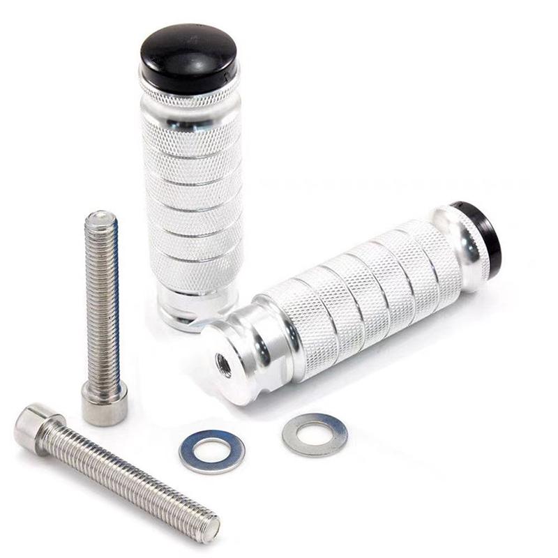 Universal 8mm Foot Pegs Pedals Peg CNC Aluminum Install Bolts Motorcycle Rearsets Footrest Footpegs