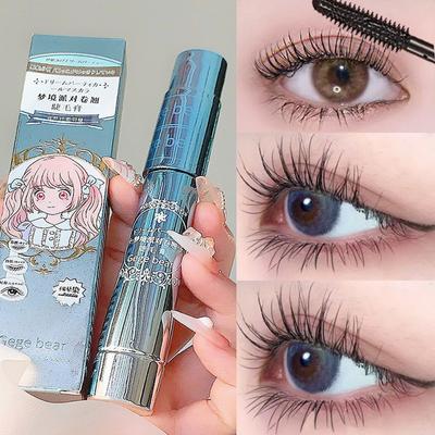 Seidenfaser-schwarze Wimperntusche, wasserdicht, langlebig, Verlängerung der Wimpern, Verlängerung, Curling-Mascara, schwarze Wimpern, Make-up, Kosmetik
