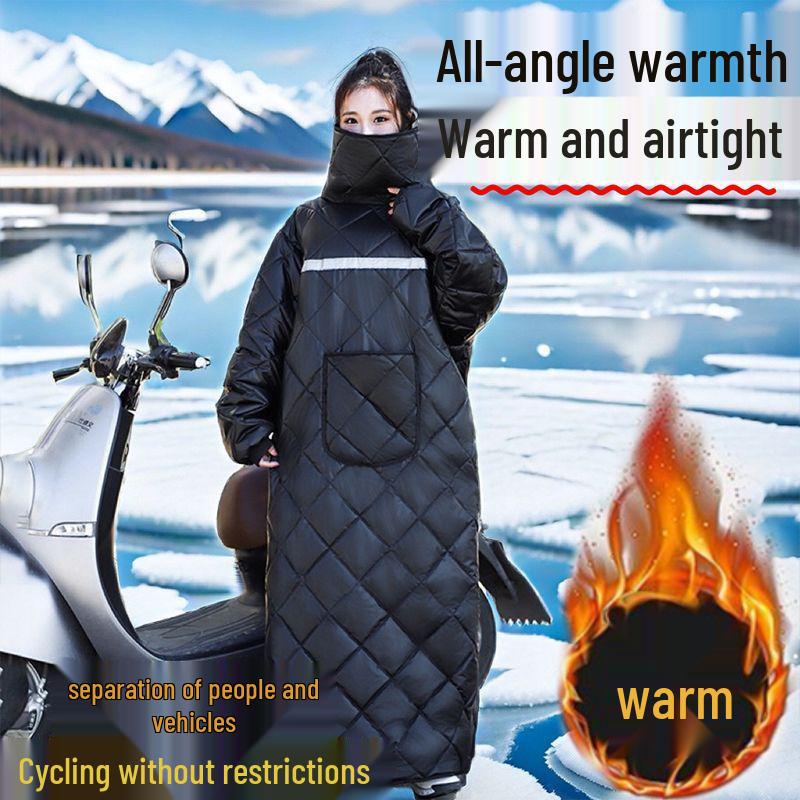 Winter Fleecegefütterte Rad- & Motorrad-Windjacke zur Trennung von Mann und Fahrzeug