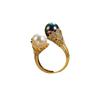 Baroque Pearl Ring for Women: Versatile High-End French Fashion