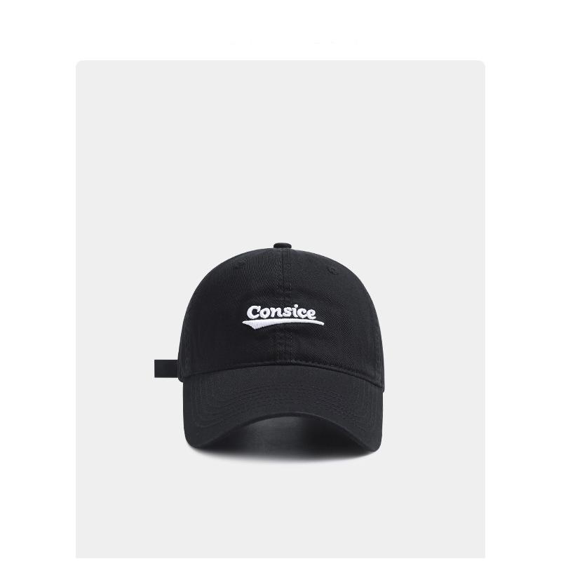 

Simple letter embroidery soft top cap men and women spring and summer fashion versatile casual couple trendy baseball cap Adjustable