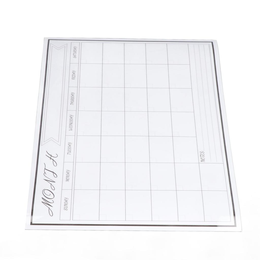 Naklejka na tablicę suchościeralną 42,5x30cm Magnetyczna Wielokrotnego użytku Łatwe czyszczenie Tygodniowy wzór siatki Tablica suchościeralna