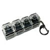 Llavero de Teclado LED Juguete 4 Teclas Probador de Eje de Teclado Mecánico Tapa de Botón Tecla Tapa de Dedo para Teclado Juguete Herramienta de Presión para Descompresión