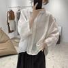 Women's Retro Cotton Linen Shirt - Loose, Slimming Five-Point Sleeve Summer Top (2026 Design)