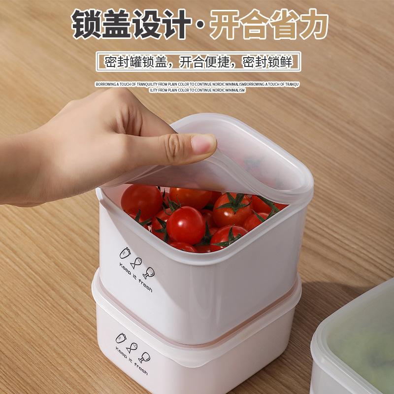 Plastic Crisper Set, Refrigerator, Microwave Oven Storage, Lunch Box, Bento Box, Sealed Box, Food Storage Box.