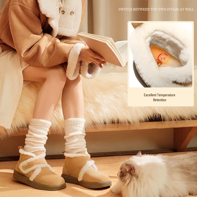 SENDA Women s Warm Outdoor Ankle Snow Boots 36
