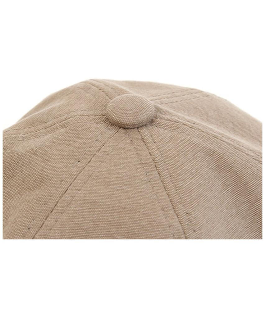 Beige Short Brim Ballcap