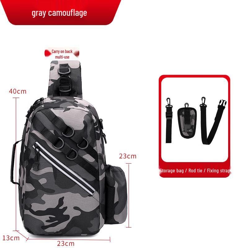 Brangdy Fishing Backpack for Lure Rods and Gear 25x20x41cm