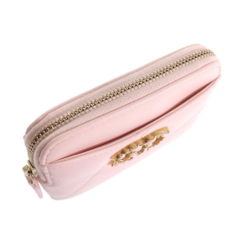 Chanel AP2086 Coin Case Pink Lambskin Women