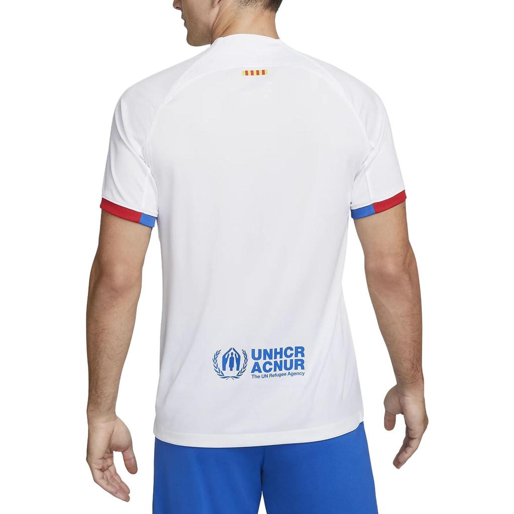 Nike Dri Fit F.C. Maglia da Calcio da Uomo del Barcellona Bianca DX2686-101