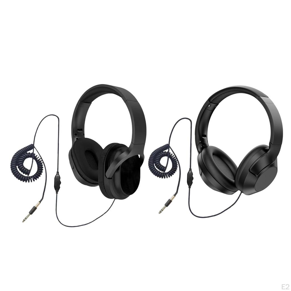 Headphone Spring Cable Covenient Lightweight Professional over The Ear