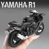 1:12 Yamaha YZFR1 Alloy Die Cast Motorcycle Model Toy Vehicle Collection Sound and Light Off Road Autocycle Boy Toys Car