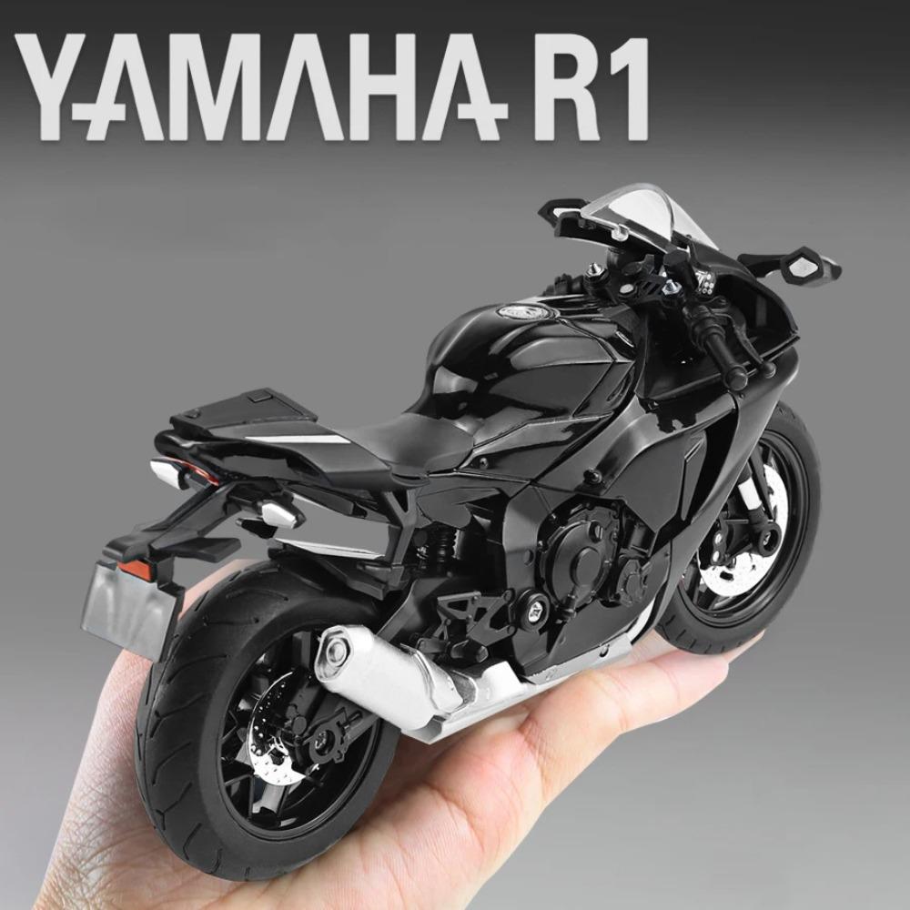 1:12 Yamaha YZFR1 Alloy Die Cast Motorcycle Model Toy Vehicle Collection Sound and Light Off Road Autocycle Boy Toys Car