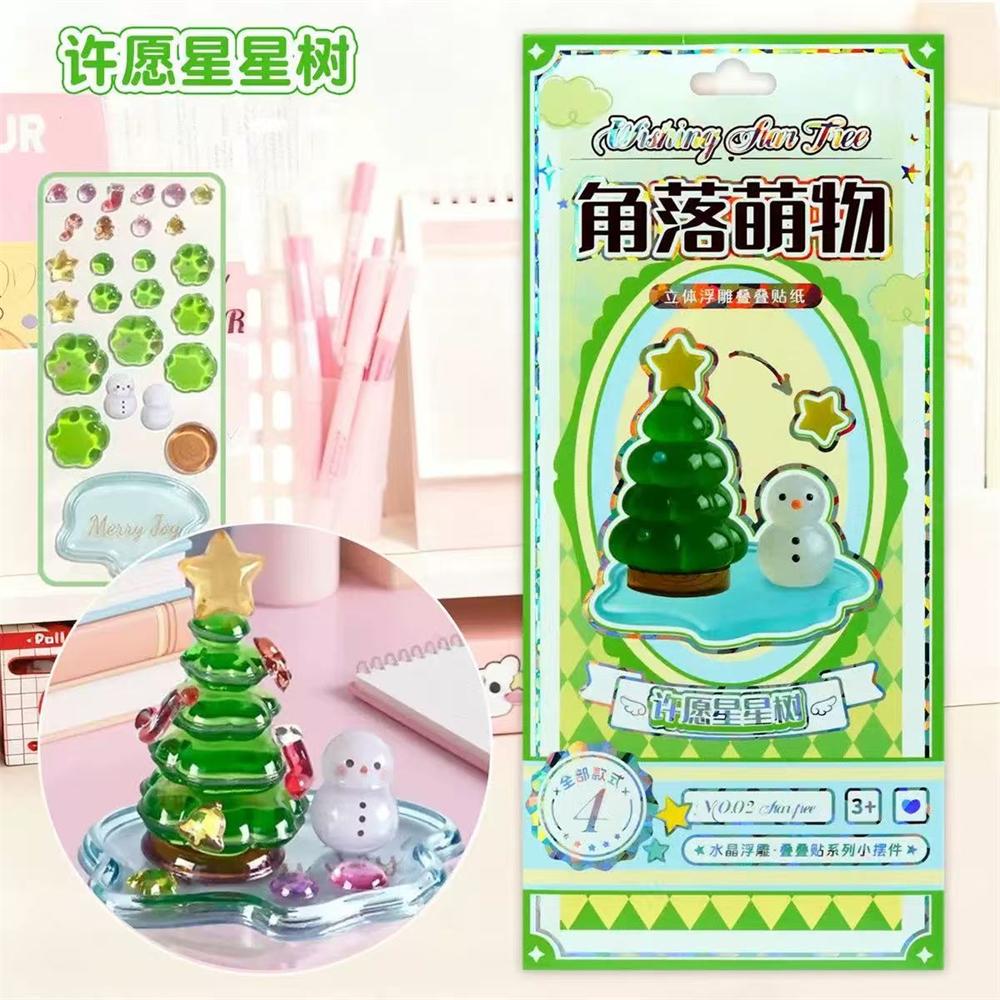 3D Relief Folding Music Sticker Cute Cartoon Corner Decor Sticker Students Solid Sticker By Hand Diy For Notebook Computer Decor