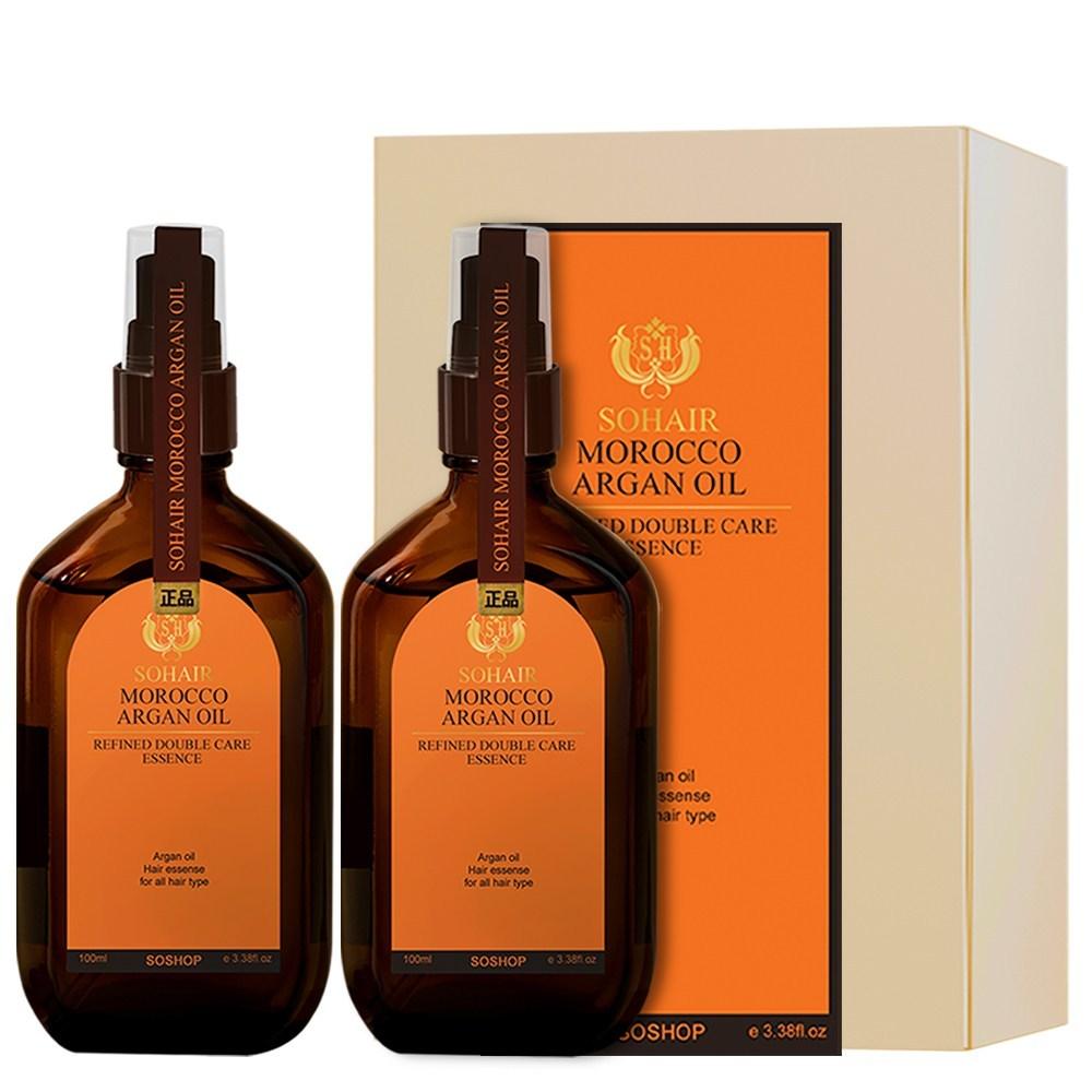 So Hair Marokko Arganöl Raffinierte Double Care Essenz 100ml 2 Stück