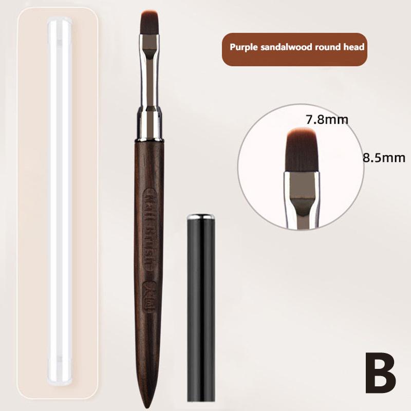 Nail Brush Sandalwood Handle Nail Brush For Acrylic Application And Acrylic Power Professional B