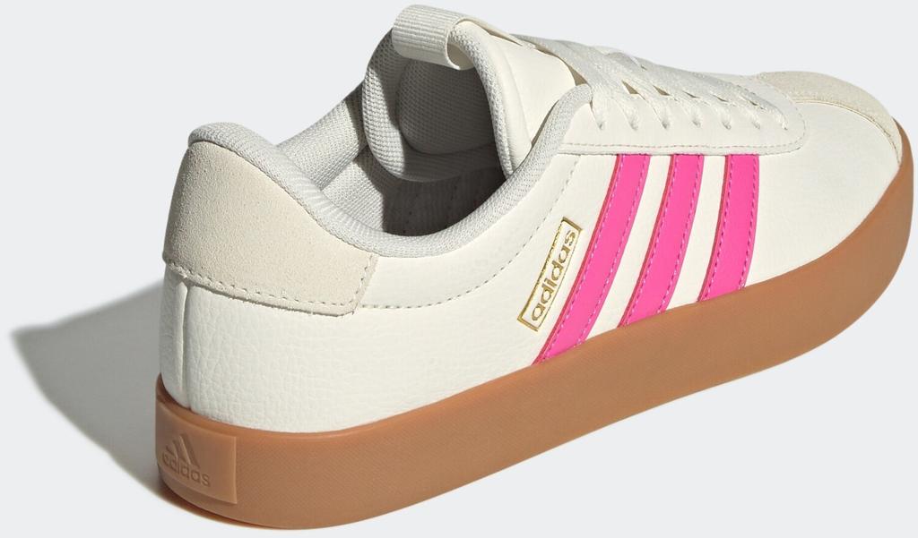 Кроссовки Adidas VL Court 3.0 Women core white/pulse magenta/gold met