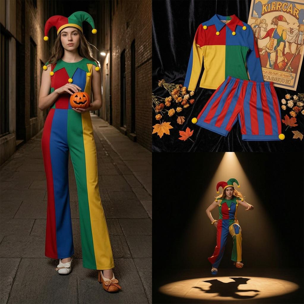 Terrifier Clown Cosplay Outfit With Polyester Fabric For Halloween Party And Themed Events For Men Women