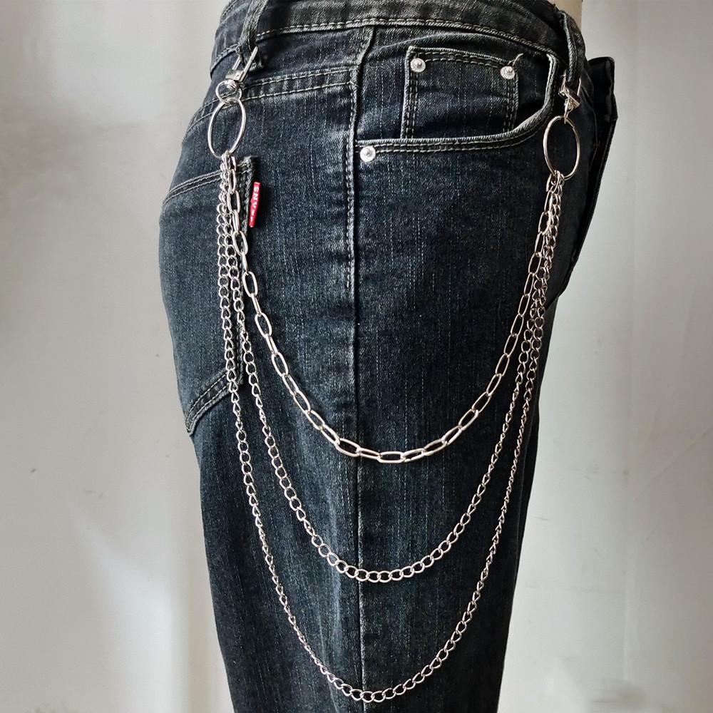 U-shaped Chain Versatile Body Chain, Retro Simple and Fashionable Multi-layer Geometric Trouser Chain