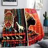 1Pc African Woman Print Flannel Blanket, High Quality Comfortable for All Seasons, Home Decor, Warmth and Comfort, Perfect for Christmas Gifts