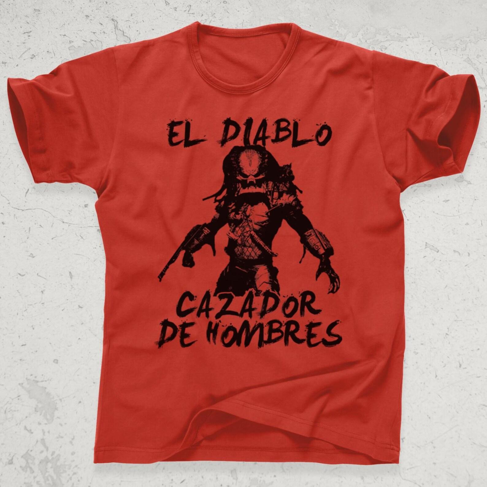 The Predator 1987 Badlands El Diablo Cazador De Hombres Dutch AVP Tee T Shirt 2XL