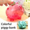 Barevná prasátko Narozeninový dárek Prasátko Barva bonbónů Dětské prasátko Plastové prasátko na peníze Domácí dekorace Krabička na spoření peněz