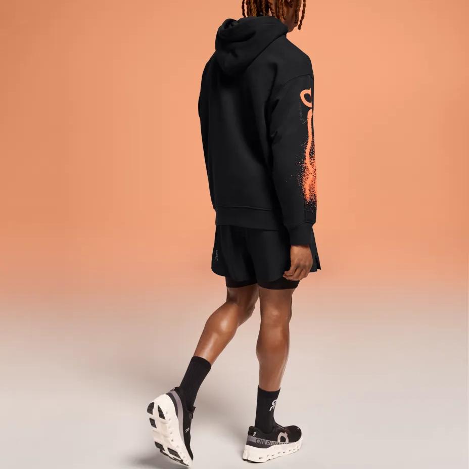 On Cloud Striped Casual Color Block Hoodie Men hoodies Black 1ME11390553