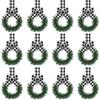 Plastic Bowknot Closet Hooks with Ribbon Designs Multipurpose Wreath Hanging Rings for Home Holiday Festival Decoration