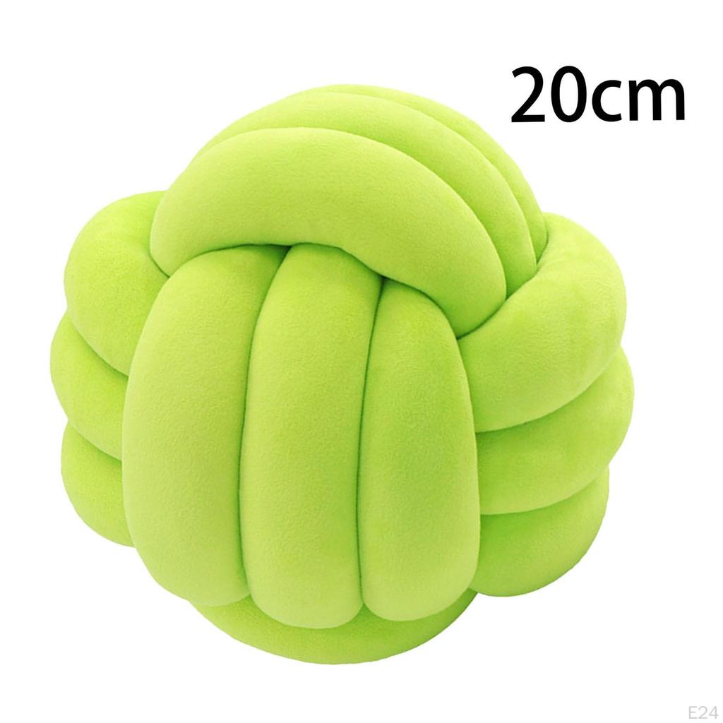Knot Pillow Ball Tlusté Pohodlné vázané polštáře pro domácí pohovku v obývacím pokoji Světle šedá