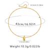 K Gold Plated Teardrop Pendant Minimalist Copper Necklace For Women