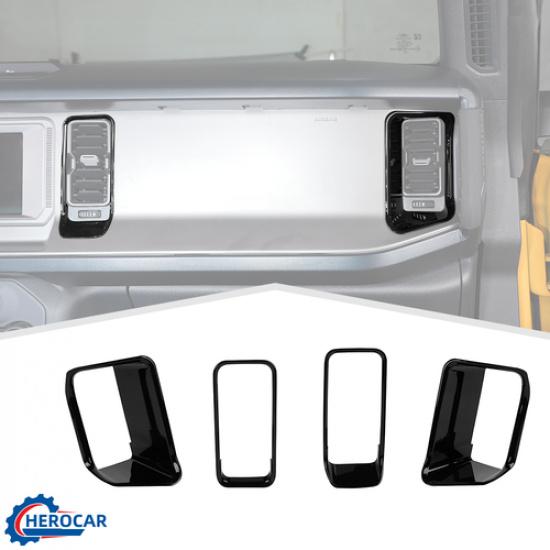 4x Center Console A/C Vent Cover For -2025 Ford Bronco Interior Accessories