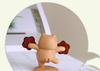 Beech Wood Cute Kitten Desktop Ornament, Handkerchief-Spinning, Perfect Gift for Girlfriend, Ideal for Car Console.