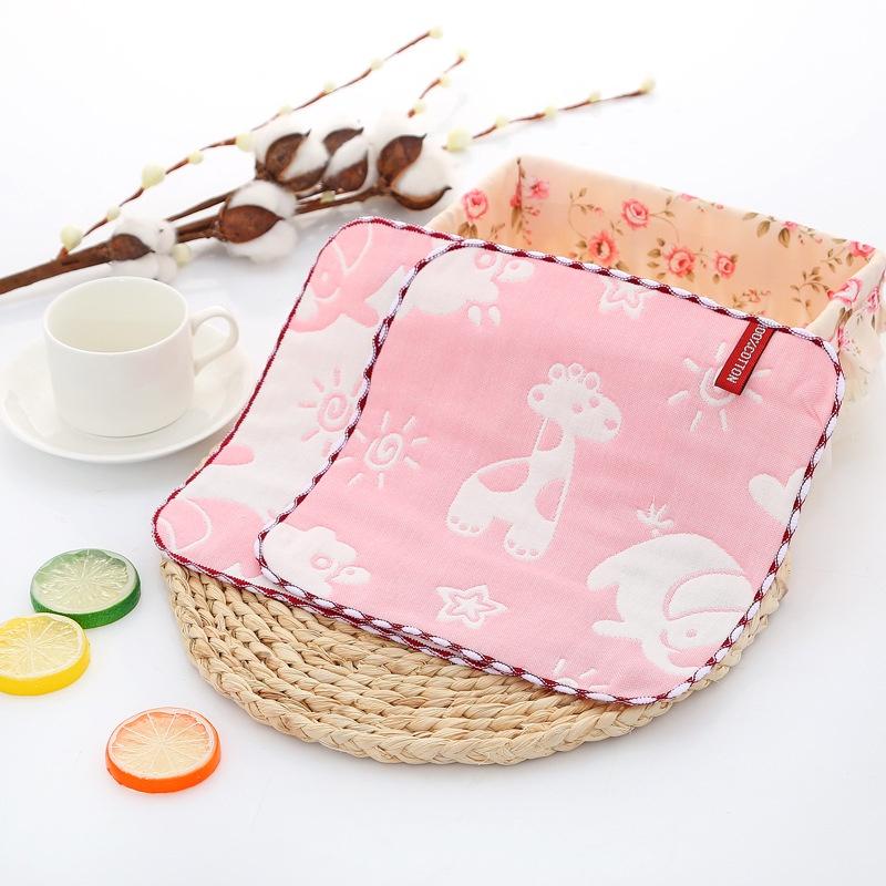 25 x 25 cm, quadratisches Handtuch aus reiner Baumwolle, 6-lagiges kleines Handtuch, Kindergarten-Wischtuch, Gaze-Taschentuch, kleines quadratisches Handtuch aus Baumwolle, Speicheltuch