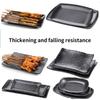 Oval black plate jewelry tray key dressing table decorative plate keyfood decorative