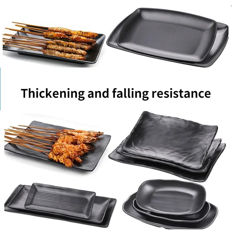 Oval black plate jewelry tray key dressing table decorative plate keyfood decorative