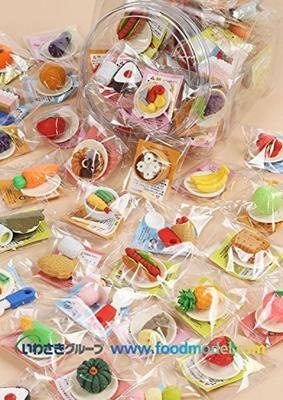 Food Education Eraser Food Proverbs Assortment Set 60-piece