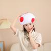 Mushroom Hat for Halloween Costume Hat Festival Party Gathering Headgear Seasonal Party Photoshoots Hat Accessories