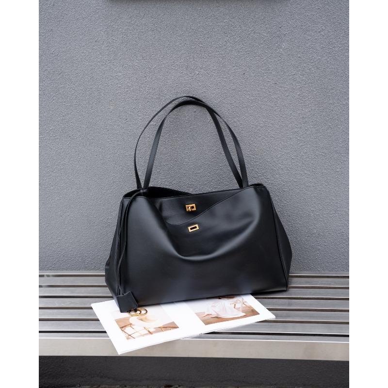 

Сумка-тоут 2025 Нова Жіноча Сумка з Натуральної Шкіри Модна Одноплечова Ручна Велика Місткість Мамина Сумка Баоту Багатошарова Шкіряна Повсякденна Сумка Vertical bottom length: 33 x 24.5 x 11cm золотий/чорний