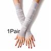 1Pair Sunscreen Sleeve Summer Netting Outdoor Lace Sleeve Edge Ultraviolet-proof Sun Protection Multiple Colors Ice Sleeve