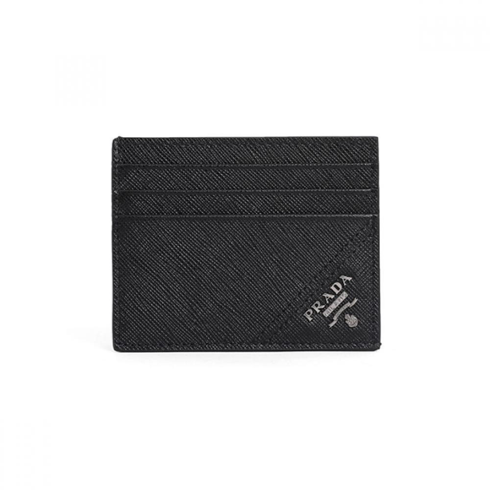 Prada Saffiano Logo Card Wallet 2mc223 Qme F0002
