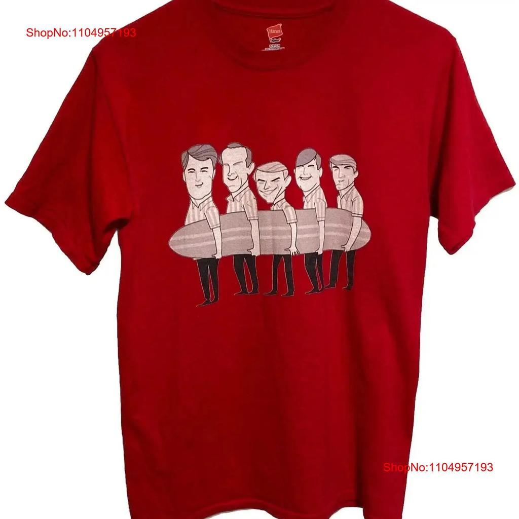 The Beach Boys Cartoon For Fan All Size S To 5XL T Shirt NE768 Vintage Washed Graphic Top For Everyday Wear Homme Casual