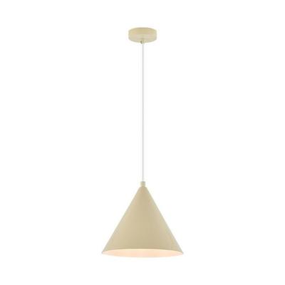 Decorative Pendant Light 1xE27 23W IP20 – Beige Metal