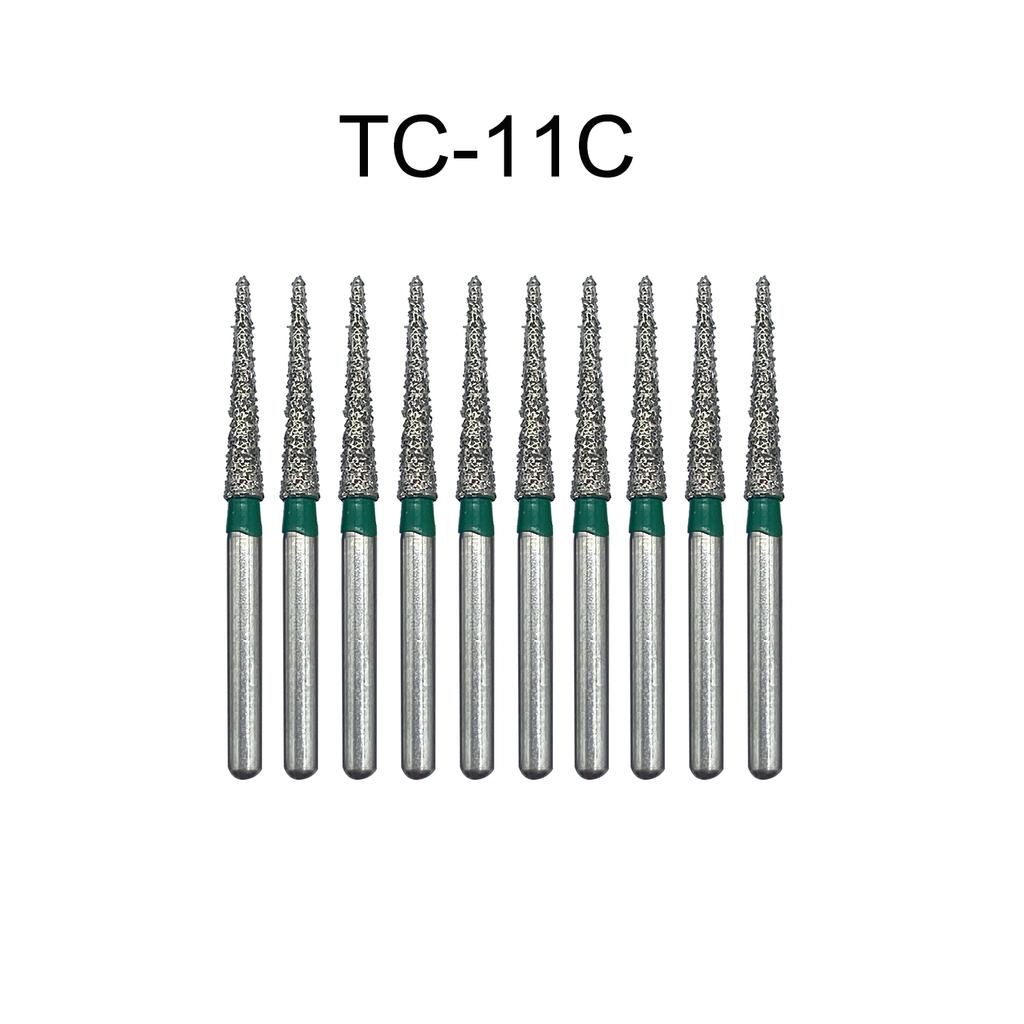 Nun Ck 10 Stück/Packung Dental Diamantbohrer für Hochgeschwindigkeits-Handstück Zahnarztbohrer FG-Serie Durchmesser 1,6 mm