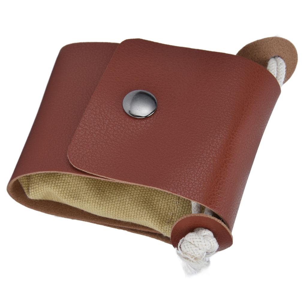 Foraging Pouch PU Leather   Fruit Picking Storage Bag Waist Hanging Tool Bag for Outdoor Camping