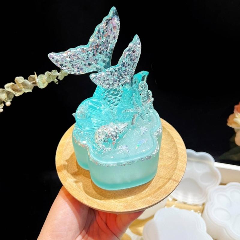 Resin Box Molds with Lids 3D Jar Silicone Mold Trinkets Storage Container Box Mold for Resin Casting Home Decoration
