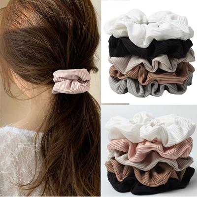 5 Stück Haargummis für Damen, knitterfreie Haarbänder für Mädchen, Scrunchie für alle Haartypen und Texturen, perfekt für Tag oder Nacht