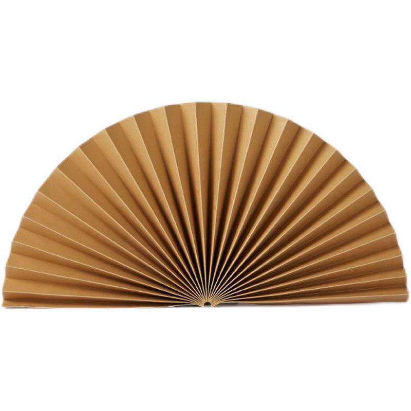 Red Semi-Circular Origami Craft Fan for Weddings, Photography, and Displays