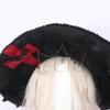 Black Curved Cone Witch Hat Gothic Lolita Women Cosplay Dress Hat Accessories Halloween Party Magical Clown Wizard Hat Decor